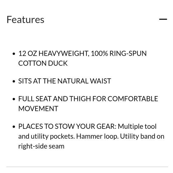 Carhartt Loose Fit (Unlined) Utility Pants Black Size 38" Waist 30" Inseam - Picture 10 of 11